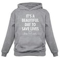 thumbnail image 1 of Tstars Womens Nurse Shirts Gift for Nurse It's a Beautiful Day to Save Lives Nursing MD Medical Women Hoodie, 1 of 4