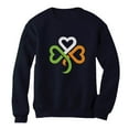 thumbnail image 1 of Tstars Womens Shamrock Ireland Clover Hearts for St Patricks Day Women St Patricks Day Shirts Gift for Her Irish Shirt Pride Proud Irish Sweatshirt, 1 of 6