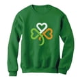 thumbnail image 1 of Tstars Womens Shamrock Ireland Clover Hearts for St Patricks Day Women St Patricks Day Shirts Gift for Her Irish Shirt Pride Proud Irish Sweatshirt, 1 of 6