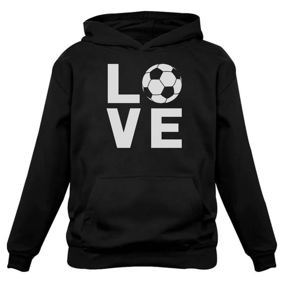 Tstars Womens Soccer Shirts Sport I Love Soccer Sweatshirt Soccer Fans Cool Gift Idea for Mom Birthday Gift Women Hoodie