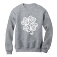 thumbnail image 1 of Tstars Womens St Patricks Day Sweatshirt, Lace Clover Print Gift for Her Irish Women Sweatshirt, 1 of 3