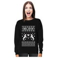 thumbnail image 1 of Tstars Womens Ugly Christmas Sweater Believe in Unicorns Christmas Gift Funny Humor Holiday Shirts Xmas Party Christmas Gifts for Her Women Sweatshirt Ugly Xmas Sweater, 1 of 6