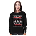 thumbnail image 1 of Tstars Womens Ugly Christmas Sweater Dachshund Snow Ho Ho Ho Christmas Gift Funny Humor Holiday Shirts Xmas Party Christmas Gifts for Her Women Sweatshirt Ugly Xmas Sweater, 1 of 6