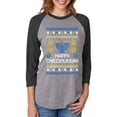 thumbnail image 1 of Tstars Womens Ugly Christmas Sweater Happy Chrismukkah Hanukkah Christmas Gift Funny Humor Holiday Shirts Xmas Party Christmas Gifts for Her 3-4 Women Sleeve Baseball Jersey Shirt Ugly Xmas Sweater, 1 of 7