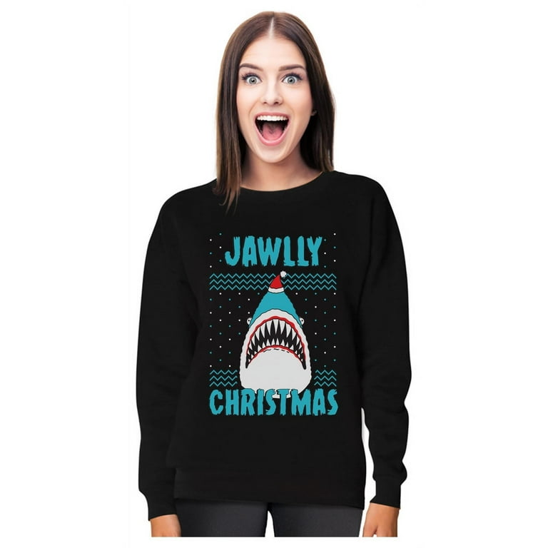 Shark shop holiday sweater