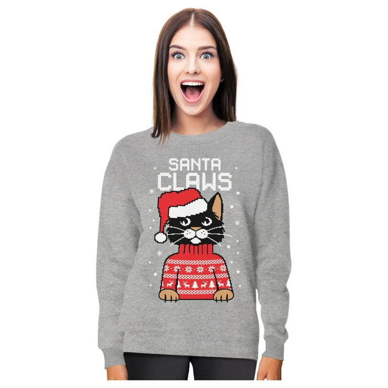 Ugly cat sweater clearance walmart