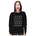 thumbnail image 1 of Tstars Womens Ugly Christmas Sweatshirt Sister Christmas Gift Funny Humor Holiday Shirts Ugly Xmas Party Christmas Gifts for Her Women Sweatshirt, 1 of 6