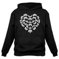 thumbnail image 1 of Tstars Womens Valentine's Day Pro Gaming Uppers Love Funny Humor Gamer Hoodie Controllers Heart Teen Girls Cute Gift Idea for Her Wife Women Hoodie, 1 of 5