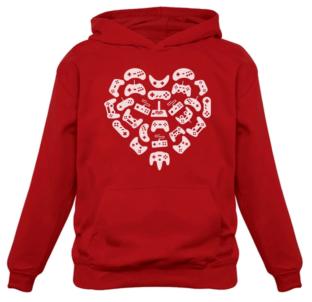 Tstars Womens Valentine s Day Pro Gaming Uppers Love Funny Humor Gamer Hoodie Controllers Heart Teen Girls Cute Gift Idea for Her Wife Women Hoodie Walmart Business Supplies