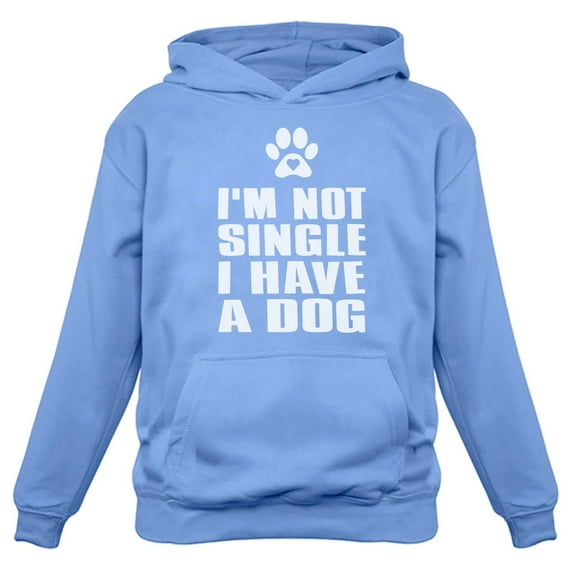 Tstars Womens Valentine's Day Shirts I'm Not Single I Have a Dog Gift for Dog Lovers Gift Idea for Wife Her Love Cute Women Hoodie