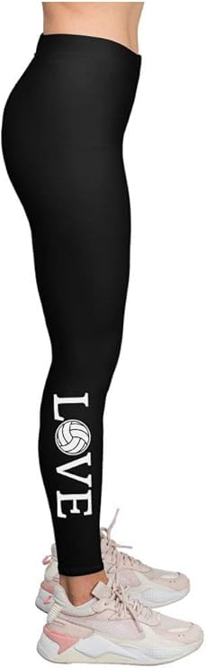 Print Volleyball Pattern Print Women Leggings