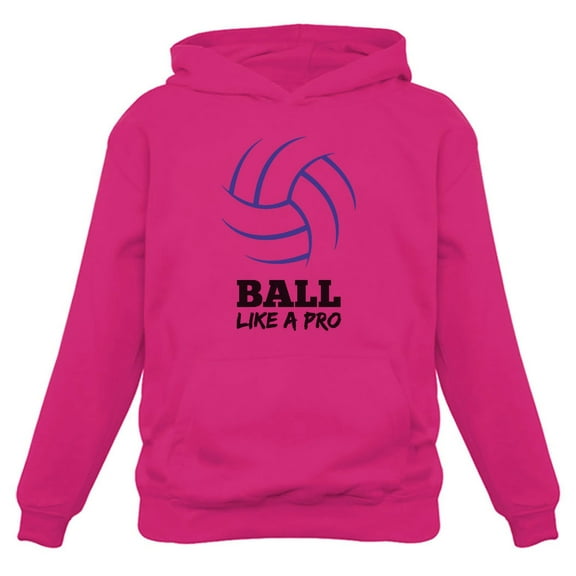 Tstars Womens Volleyball Hoodie: Sporty & Warm, Ideal for Volleyball Players & Fans - Unique Graphic Hoodie, Perfect Gift for Athletes & Sport Lovers