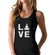 Tstars Womens Yoga Gifts Yoga Shirts Love Yoga Buddha Zen Yoga Tops Yoga Lovers Yoga Tanks Racerback Tank Top
