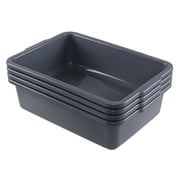 Tstorage 36 Liter Commercial Large Plastic Bus Box, Restaurant Bus Tubs, 4 Packs