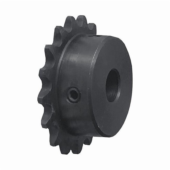 Single Strand Sprocket, Fixed, 35 Chain Size, 1/2 Bore Dia., 17 # of Teeth 35B17F-1/2