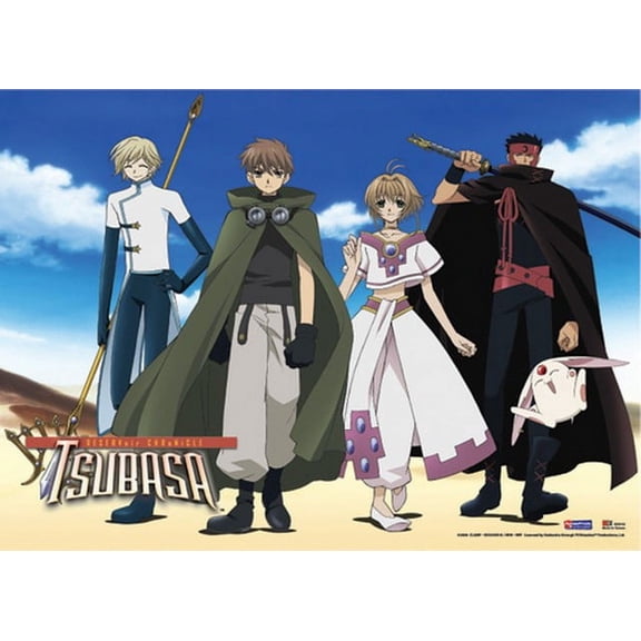 Tsubasa Group Horizontal Cloth Wall Scroll Poster GE-9743