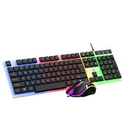 Tsuinz Wired Gaming Keyboard and Mouse Combo with Led Light for PC Laptop Xbox 1 PS4, Black