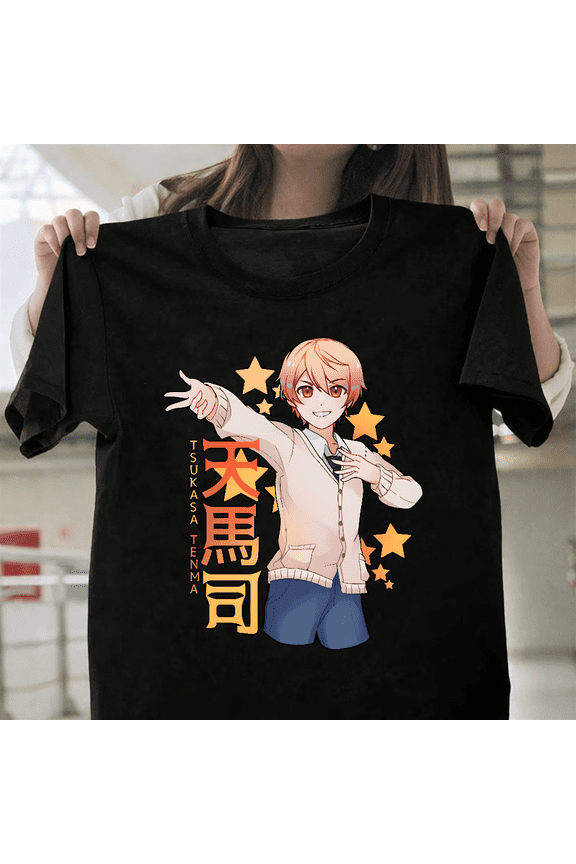 Tsukasa Tenma Anime Vocaloid Rhythm Game Fan Gear Unisex T-Shirt, up to size 3XL.