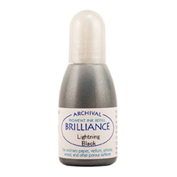 Tsukineko Brilliance Lightning Black Ink Refill