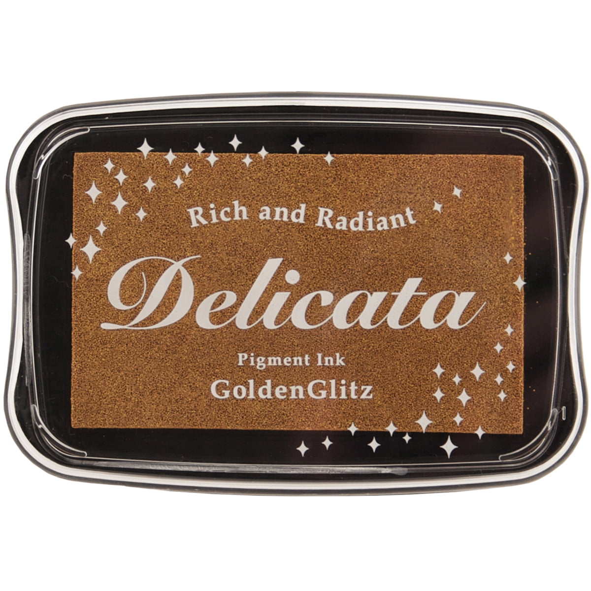 TSUKINEKO Delicata Pigment Ink Pad-Golden Glitz