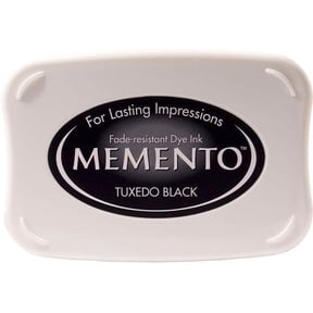 Tsukineko Memento Dye Inkpad Tuxedo Black