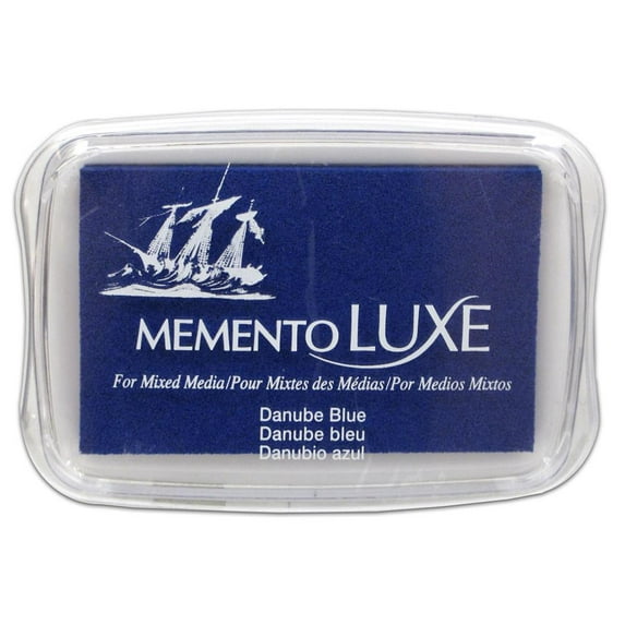 Tsukineko Memento Luxe Ink Pad Lg Danube Blue