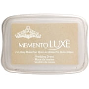 Tsukineko Memento Luxe Ivory Ink Pad Wedding Dress, 4 x 2 inches