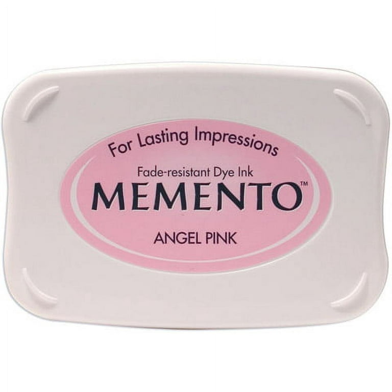 Tsukineko Memento Water-Based Ink Pad for Stamping - Angel Pink