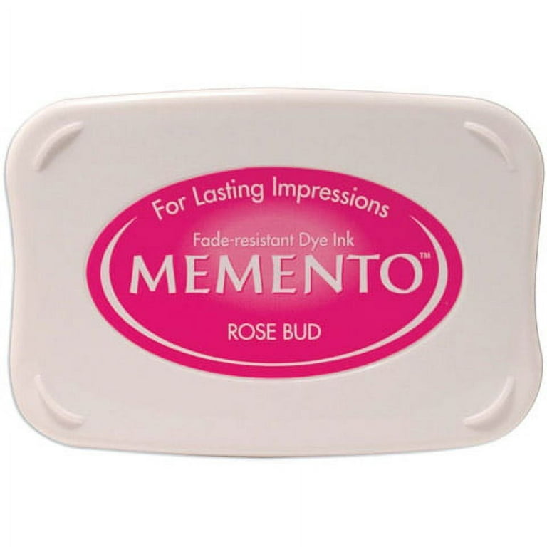 Tsukineko Memento Water-Based Ink Pad for Stamping - Rose Bud 