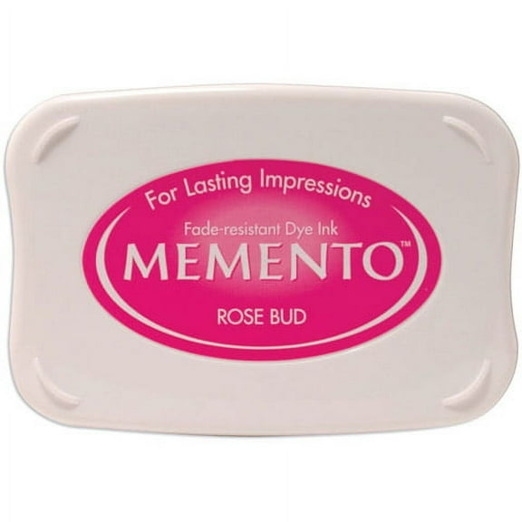 Tsukineko Memento Water-Based Ink Pad for Stamping - Rose Bud