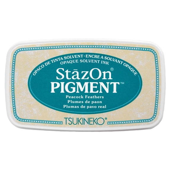 Tsukineko StazOn Pigment Ink Pad Peacock Feathers