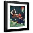 thumbnail image 1 of Tsukioka Yoshitoshi 11x14 Black Modern Framed Museum Art Print Titled - Senzaki Yagoro Fujiwara Noriyasu (1868), 1 of 5