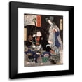 thumbnail image 1 of Tsukioka Yoshitoshi 11x14 Black Modern Framed Museum Art Print Titled - The Ghost of Yaehatahime and Akamatsu Jutamaru Takanori (1866), 1 of 5
