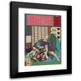 thumbnail image 1 of Tsukioka Yoshitoshi 11x14 Black Modern Framed Museum Art Print Titled - The Murder of Shin, the Teacher's Daughter, in Honjo (1875), 1 of 5