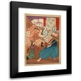 thumbnail image 1 of Tsukioka Yoshitoshi 13x18 Black Modern Framed Museum Art Print Titled - Oda Udaijin Taira Nobunaga in Flames at the Temple Honnoji (1878), 1 of 5