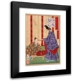 thumbnail image 1 of Tsukioka Yoshitoshi 17x24 Black Modern Framed Museum Art Print Titled - Taira No Shigemori Sending Gold to Cina (1878), 1 of 5