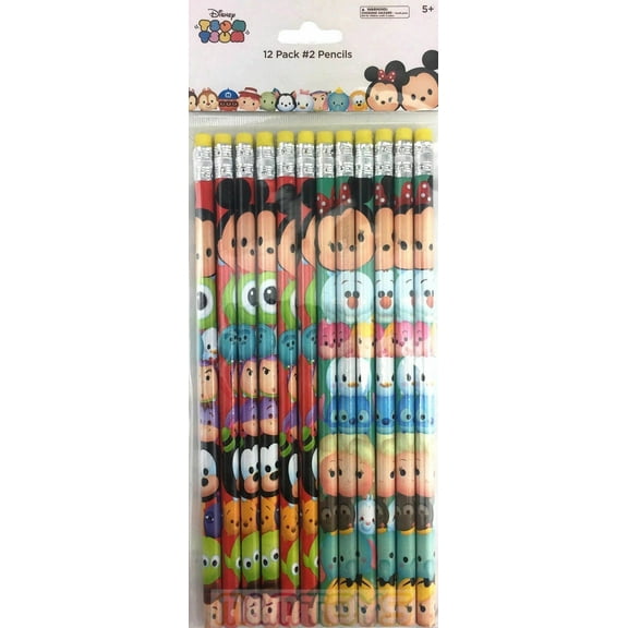 Tsum Tsum Character Authentic Licensed 24 Wood Pencils Pack