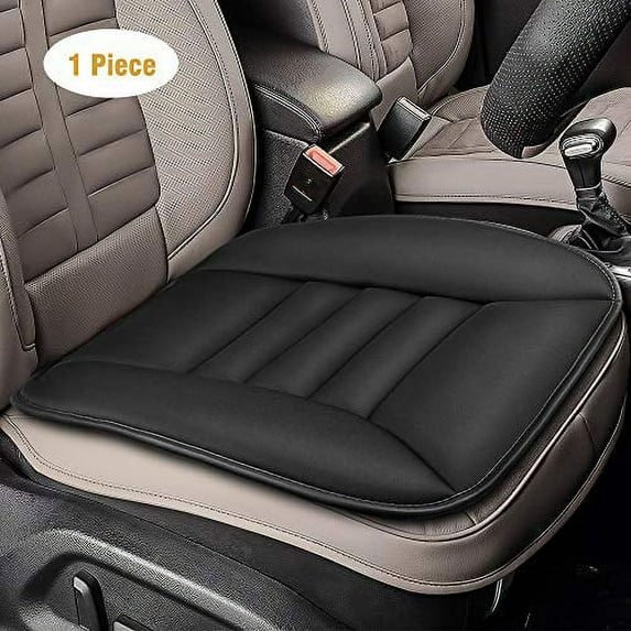 Tsumbay Car Seat Cushion, Memory Foam Front Seat Cushion, Breathable Universal for Truck SUV Home Office Chair Black