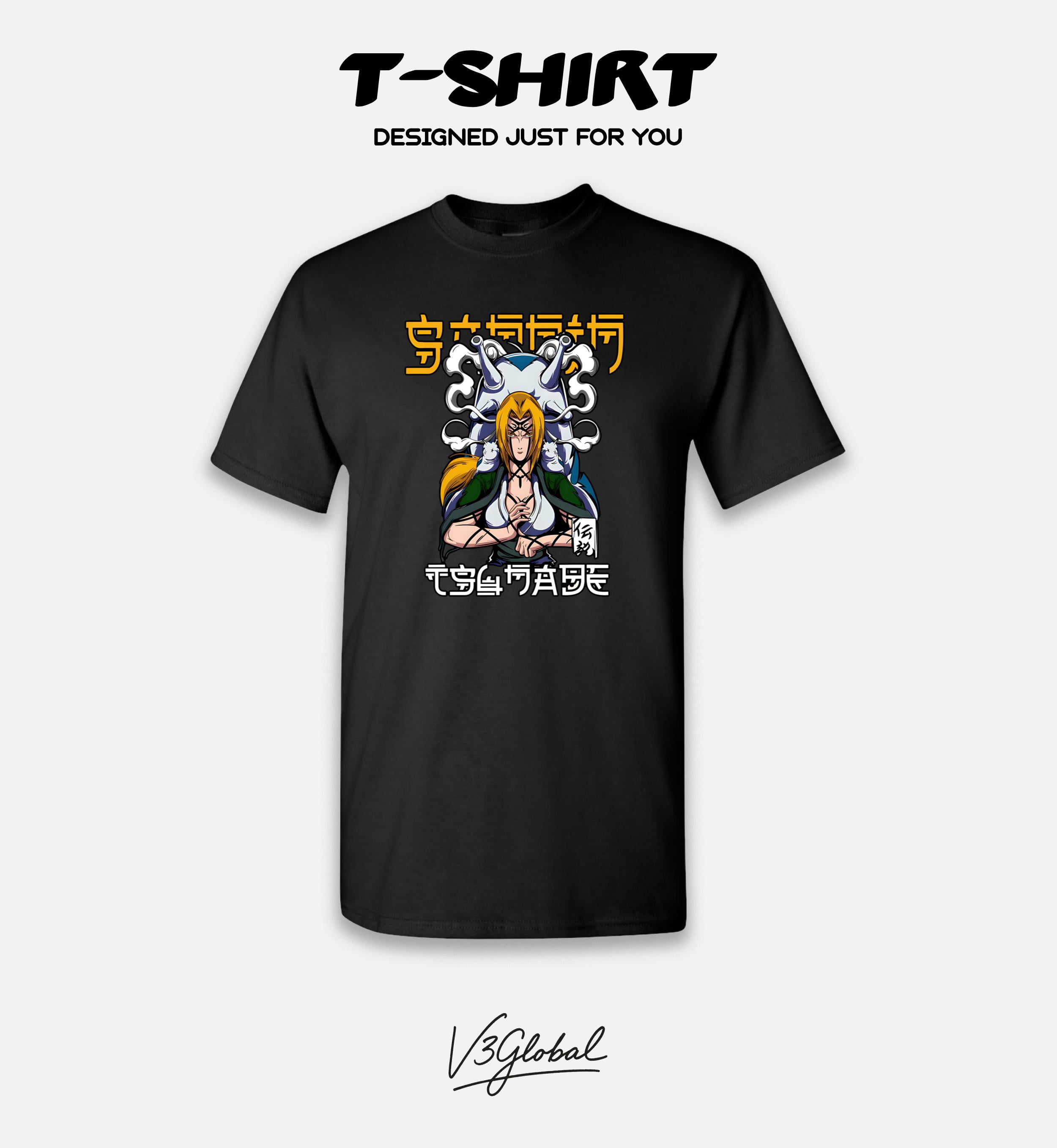 T-shirt Naruto - Design Tsunade, Jiraya, Orochimaru, Sakura - Plusieurs Tailles (S à 5XL) - Coton - Neuf