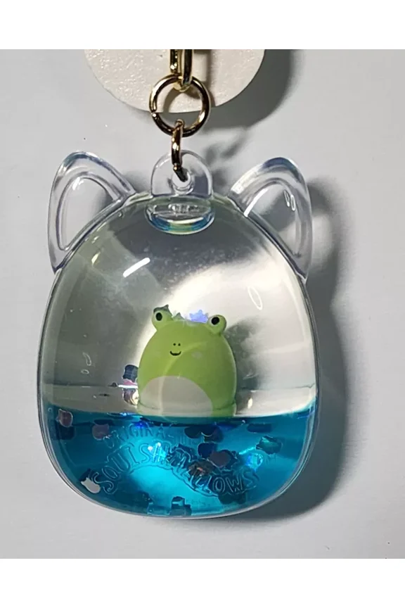 Tsunameez Squishmallows Wendy the Green Frog Floating Keychain NWT