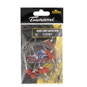 Tsunami 2 Drop Rig-24" Wire-red Beads