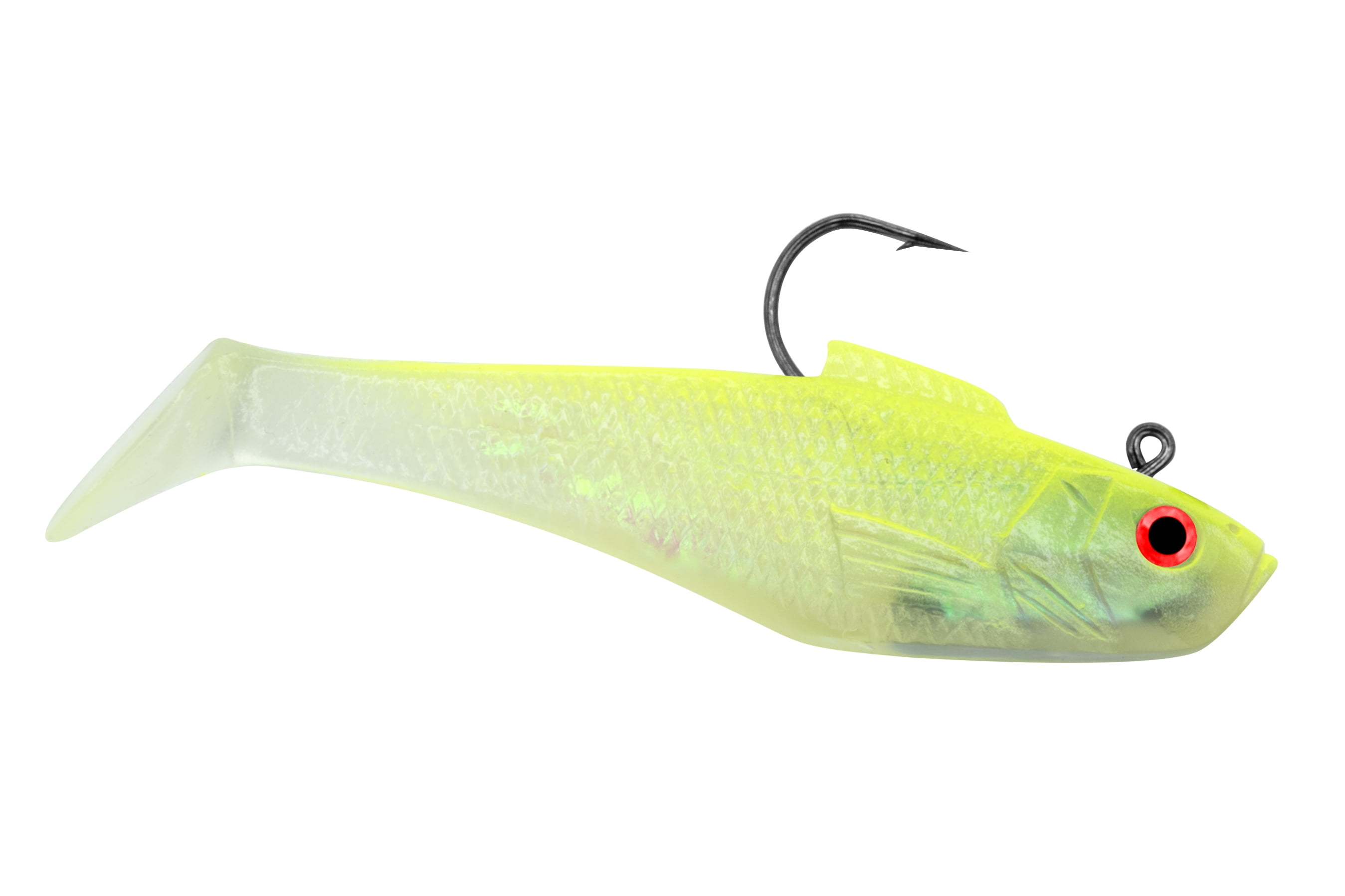 Tsunami Rigged Shad Fishing Lure – 3'', 3/8 oz., Limetreuse, 3-Pack