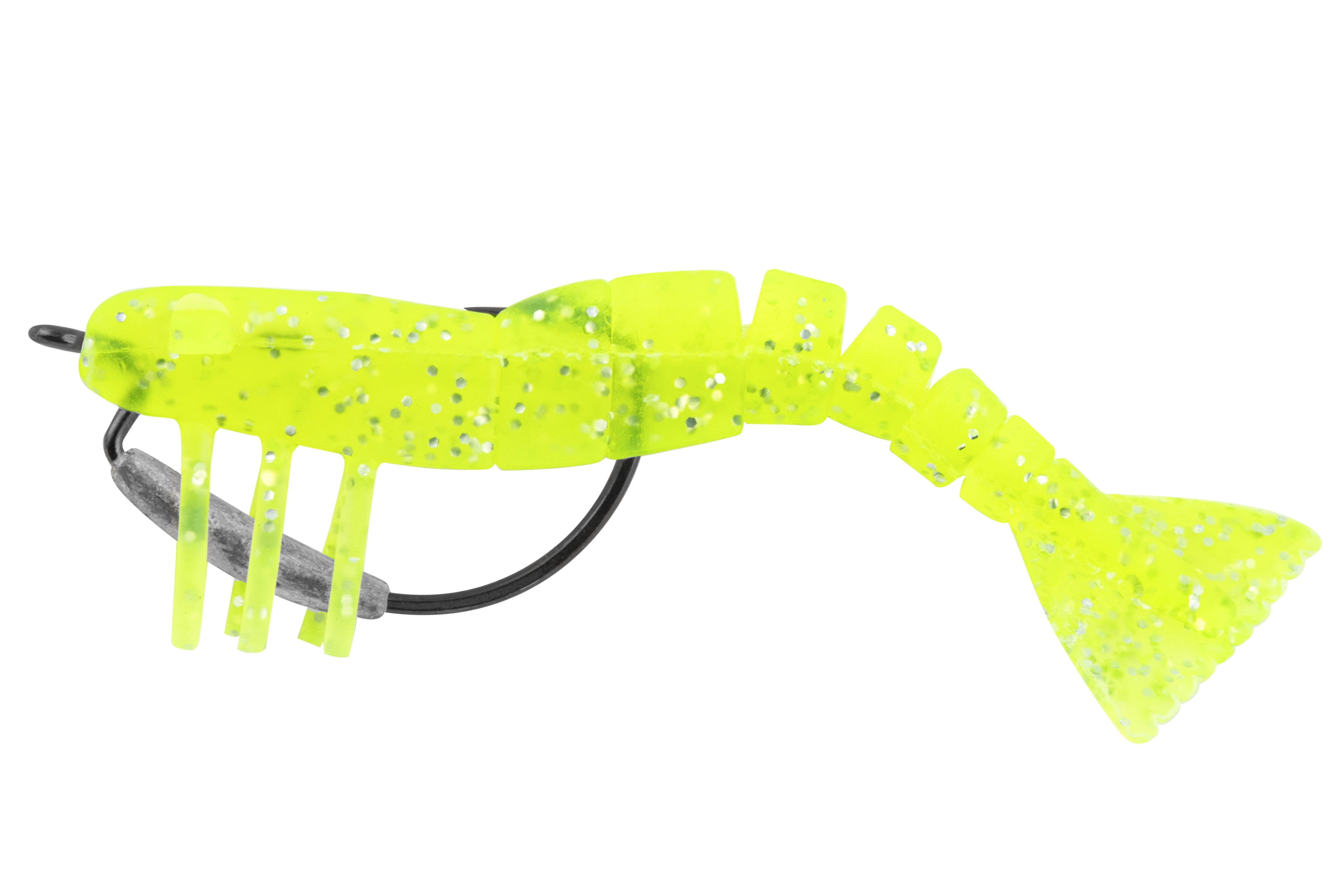 Tsunami Tough Tail Shrimp Soft Bait – 3'', Chartreuse