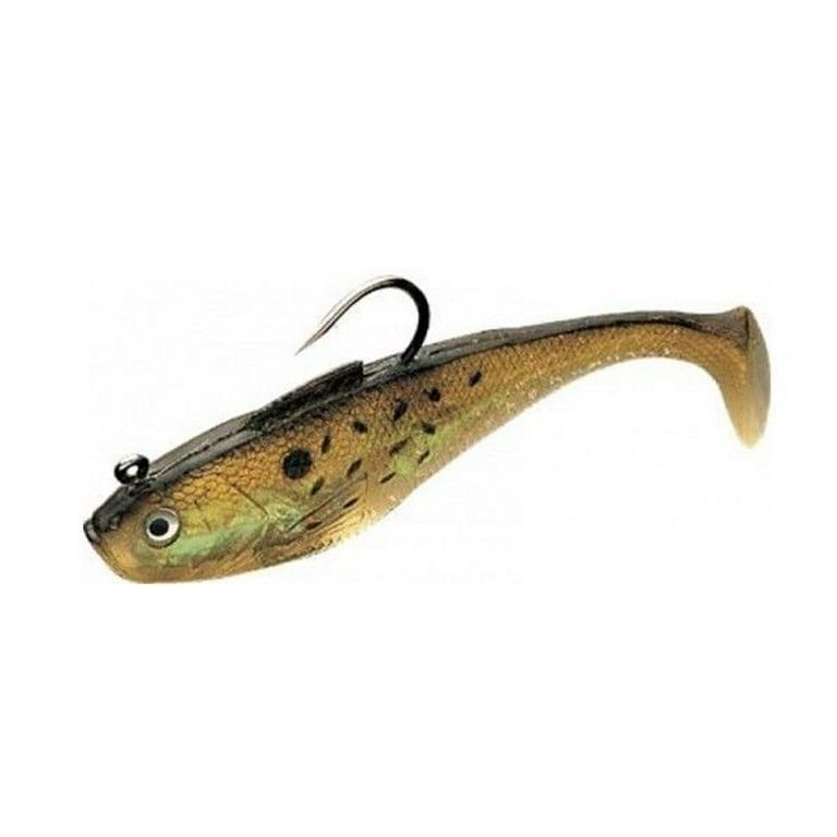 Tsunami 7 Holographic Swim Shad Softbait, Golden Bunker with Spots, 3 oz,  2 Count, SS7-2-4 