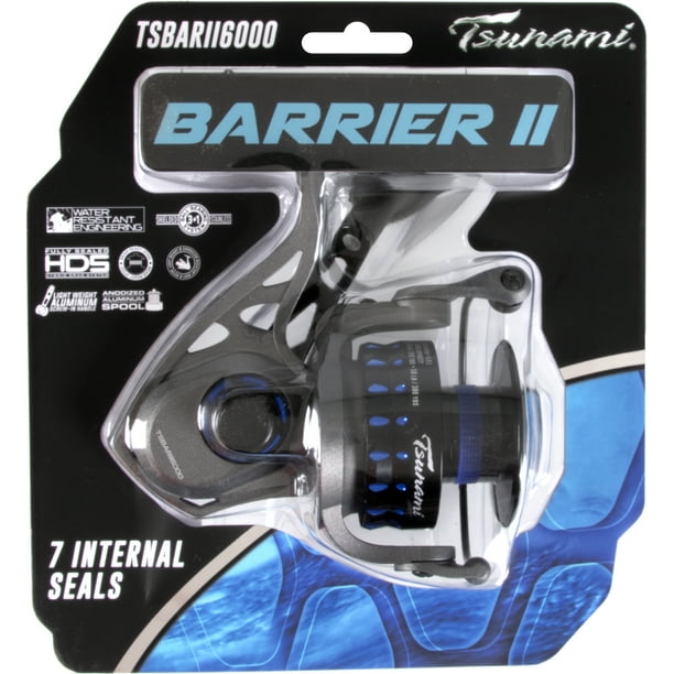 tsunami 6000 reel Guard Spinning The next generation of fully sealed performance spinning reels Tsunami Barrier II Spinning Reel