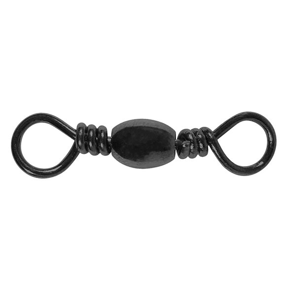Tsunami Barrel Swivel, Size 7, Black, 12-Count