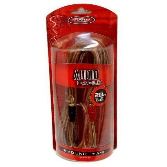 Tsunami Boat Audio Cable RCA600-20 | G3 Head Unit to Amp 20 Foot