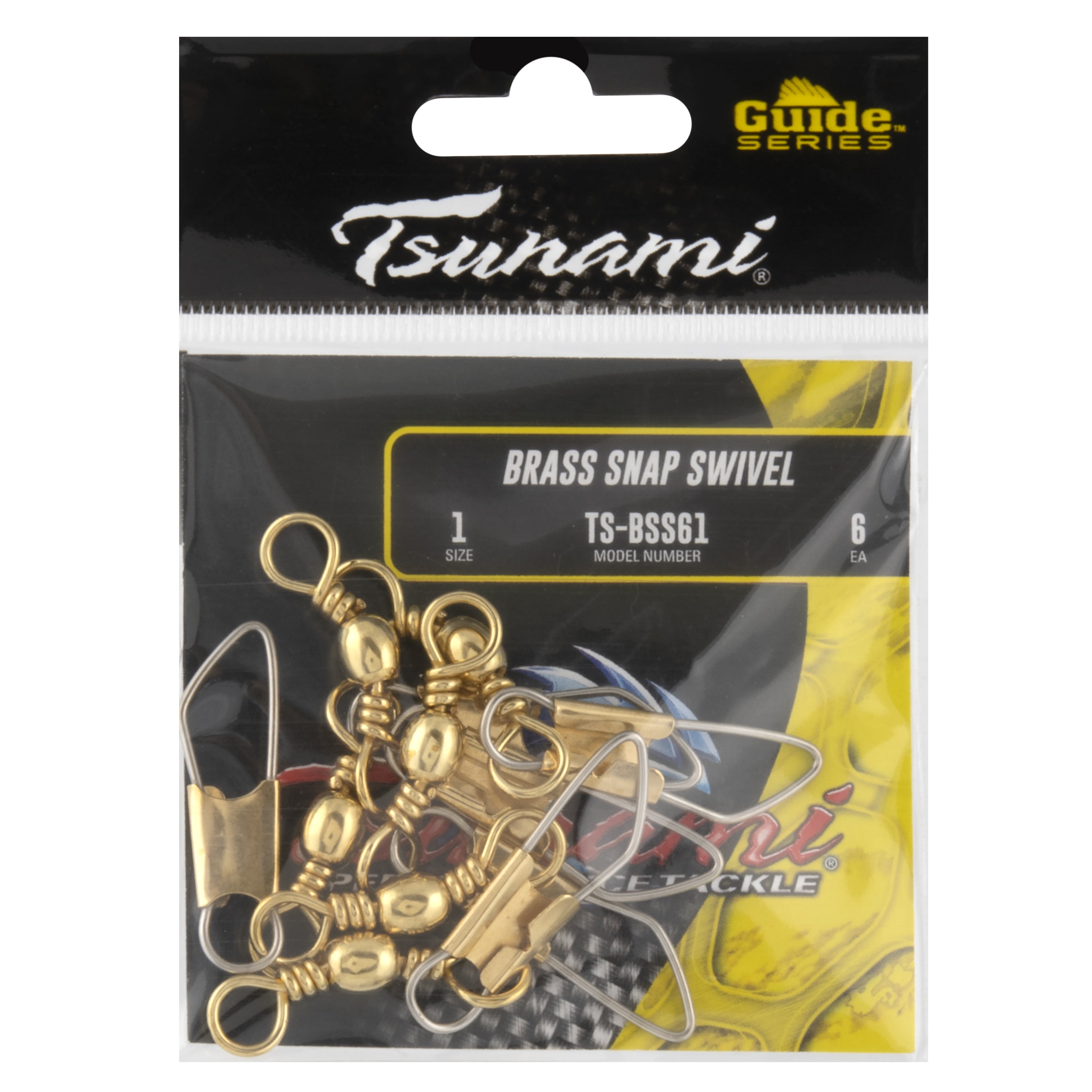 Tsunami Brass Snap Swivel Fishing Terminal Size 1