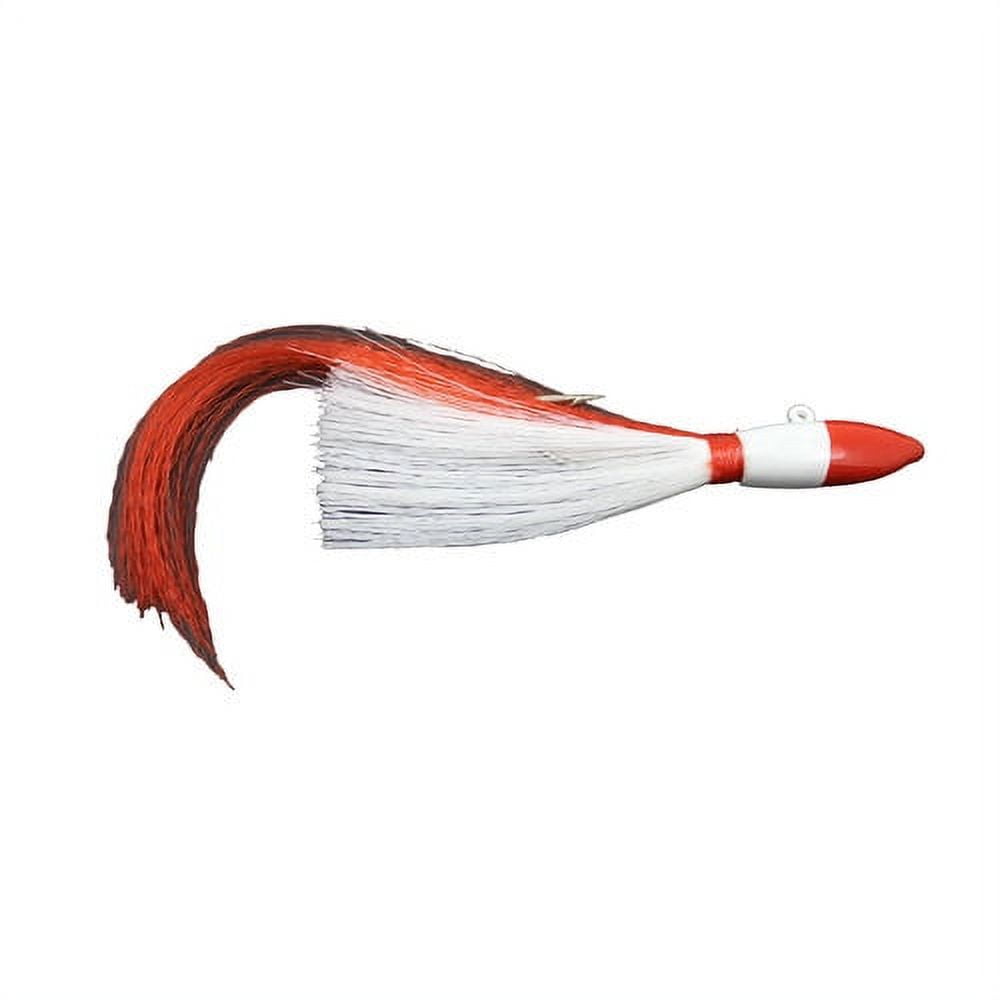 Tsunami Buster Red Tail Jig, Red & White, 1 oz