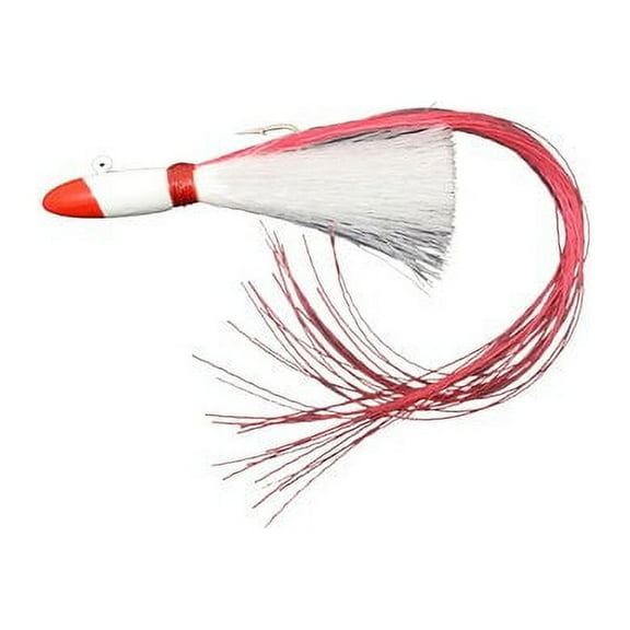 Tsunami Buster Red Tail Jig, Red & White, 3/4 oz
